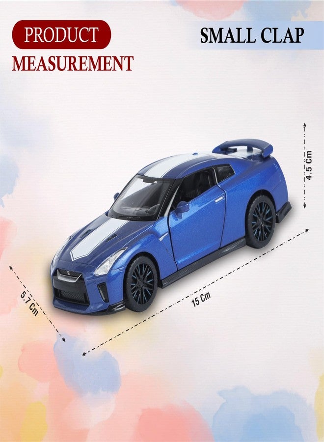 SMALL CLAP® Speed Metal 1:32 Nissan GT-R R35 50th Anniversary Edition Diecast Openable Door Function for 3 Years & Above (Blue) - Image 3